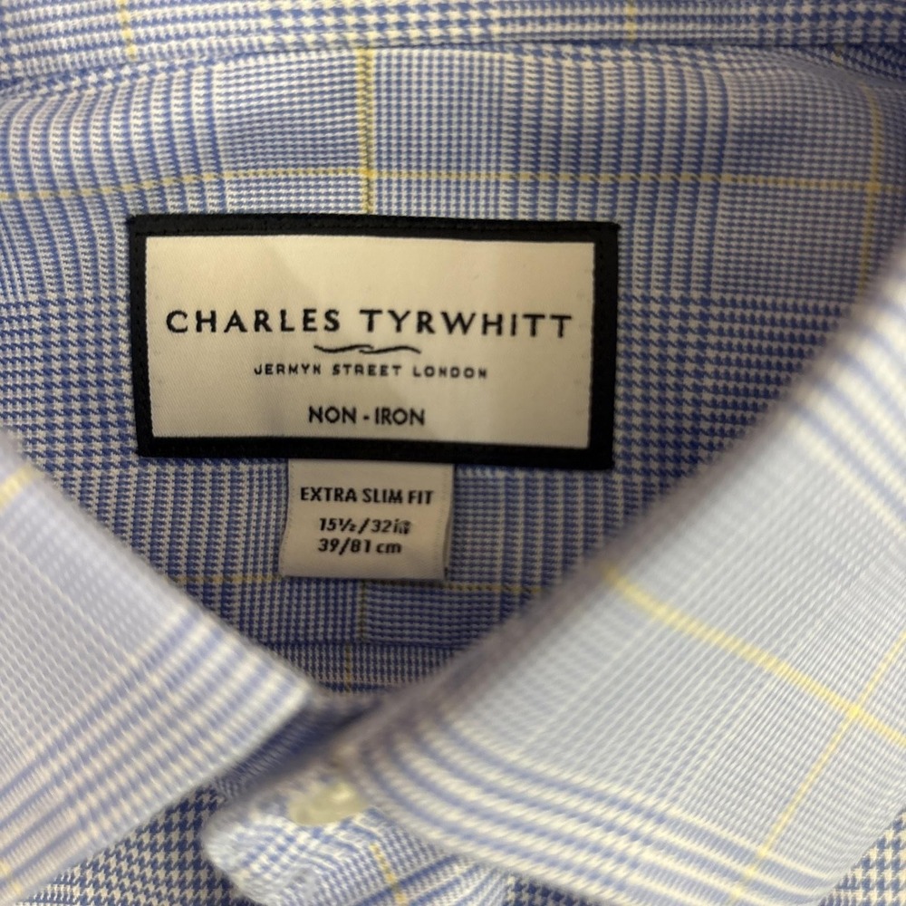 Charles Tyrwhitt Dress Shirt Extra Slim Fit Non Iron Lot Of 6 Mens 15.5 32/33 - Picture 10 of 16